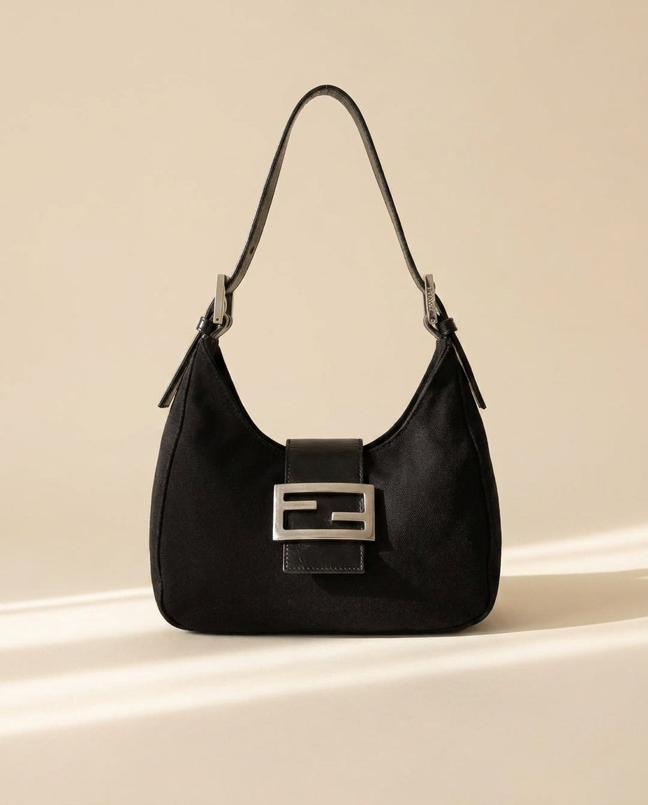 Fendi Black Mini Baguette