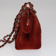 Load image into Gallery viewer, Chanel Red Velvet Shoulder Bag
