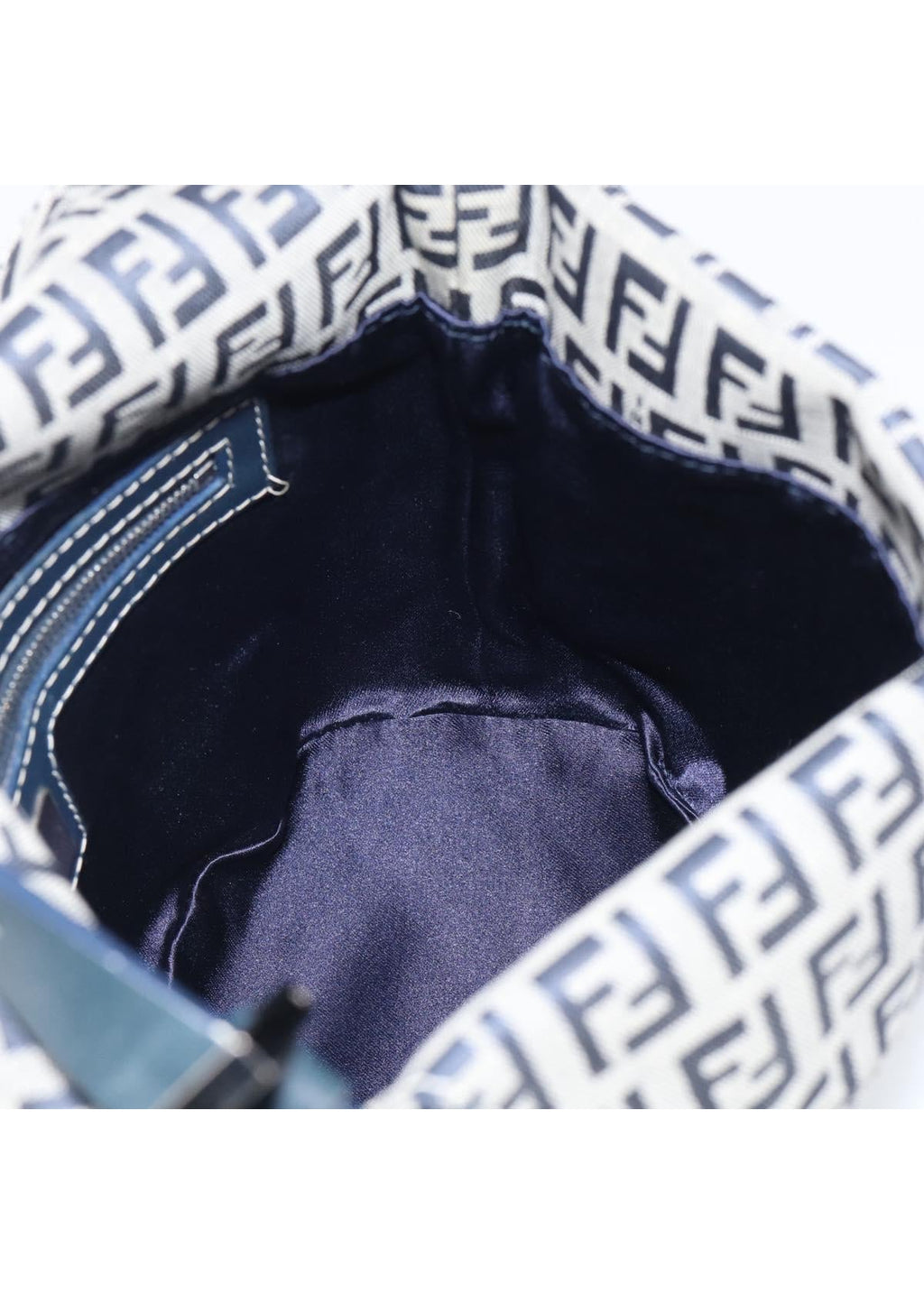 Fendi Navy Zucchino Mini Shoulder Bag photo 19