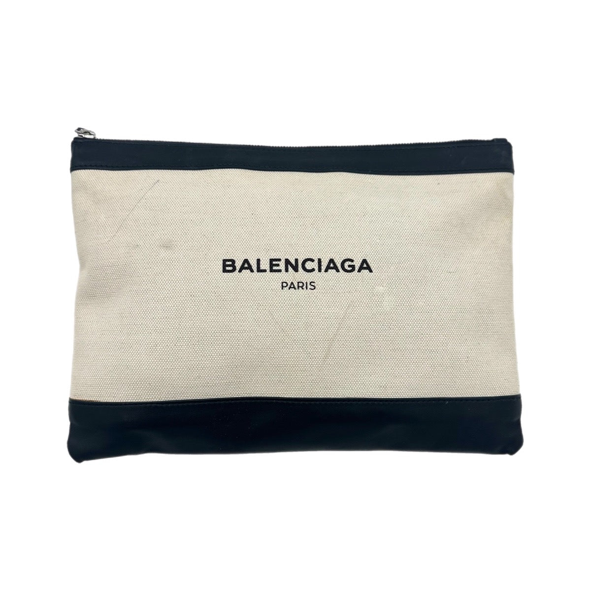 Balenciaga Canvas Logo Clutch