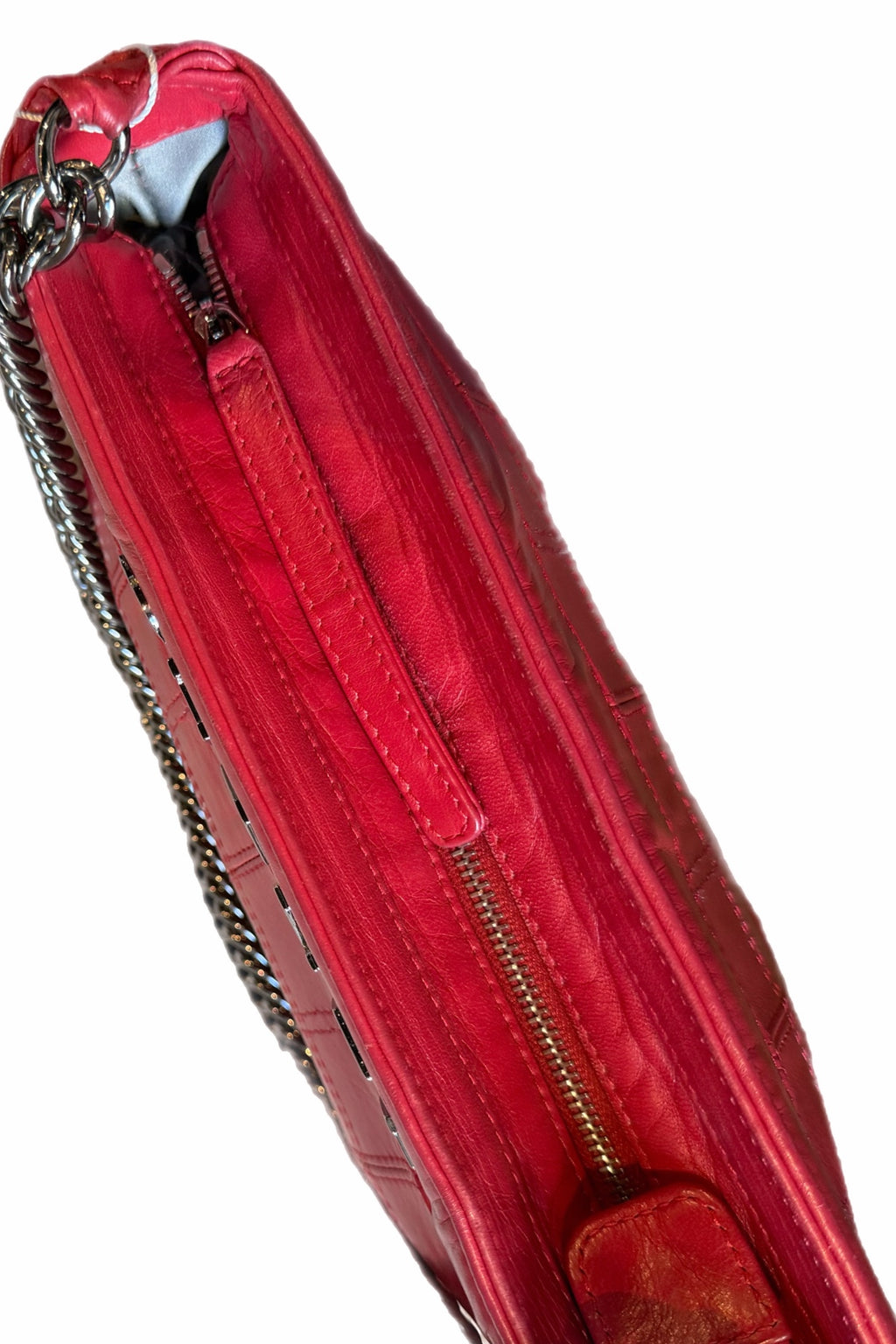 Chanel Red Leather Handbag