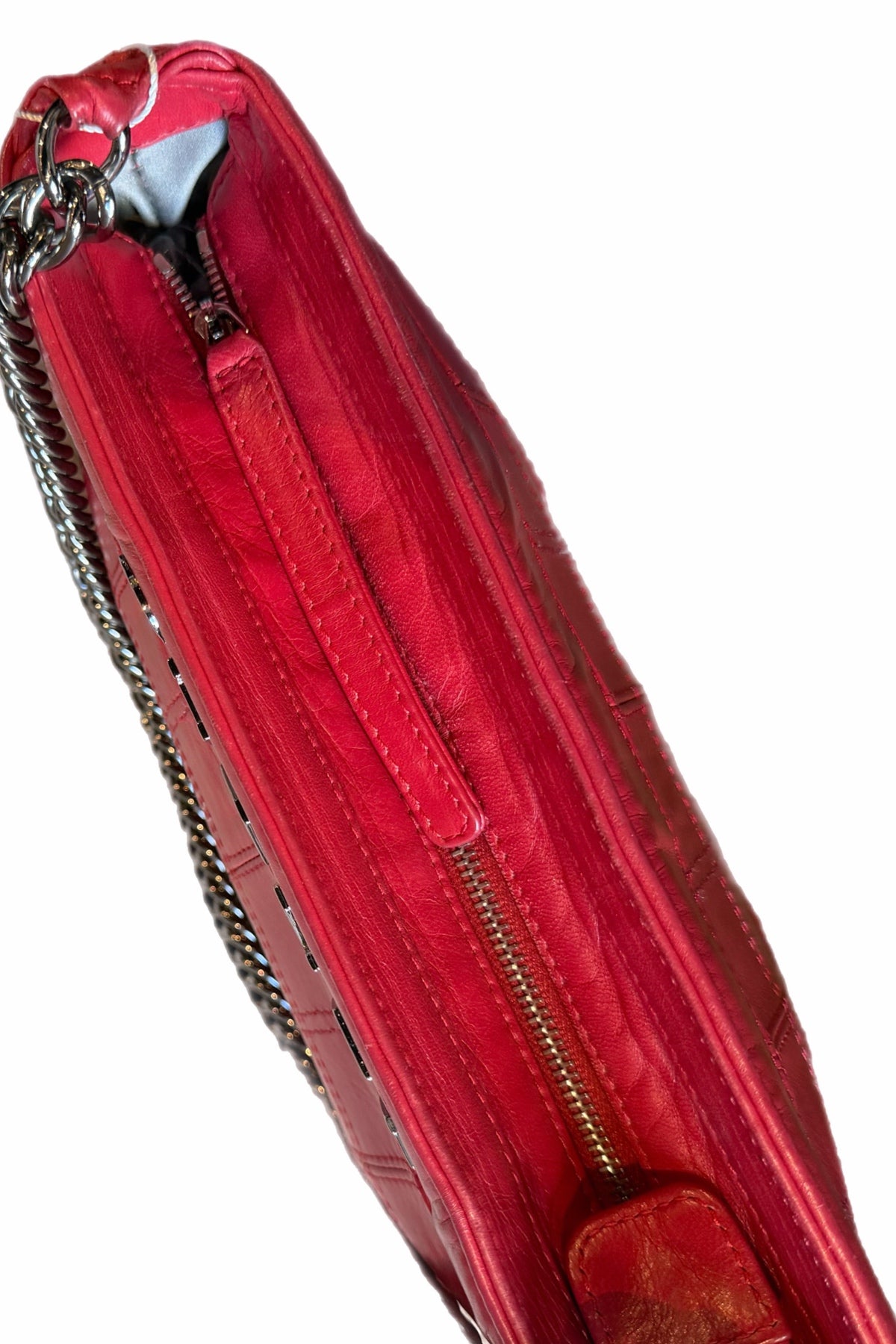 Chanel Red Leather Handbag