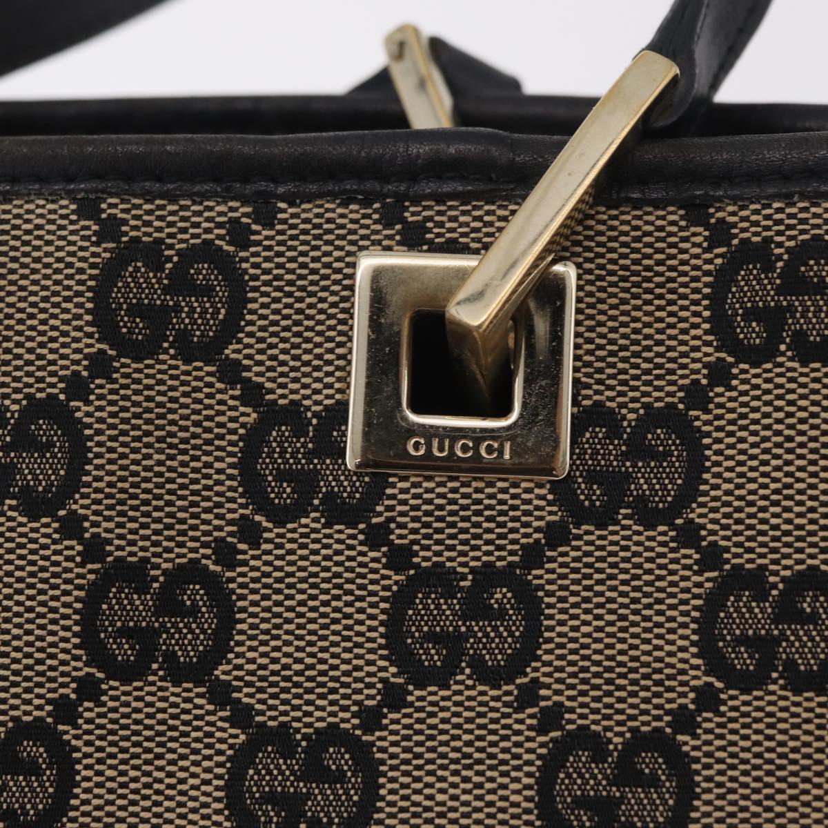 Gucci Tan and Black Monogram Mini Tote