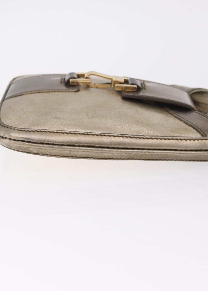 Gucci Gold Leather Square Jackie Bag side