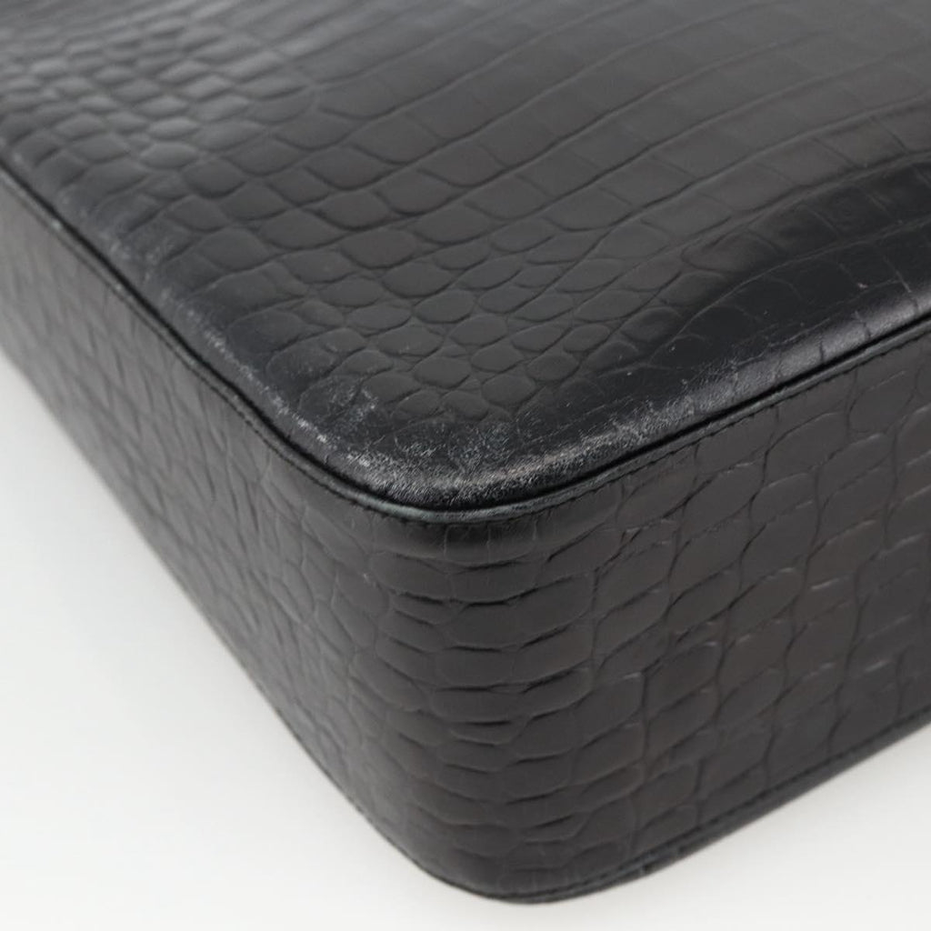 Ferragamo Black Leather Shoulder Bag