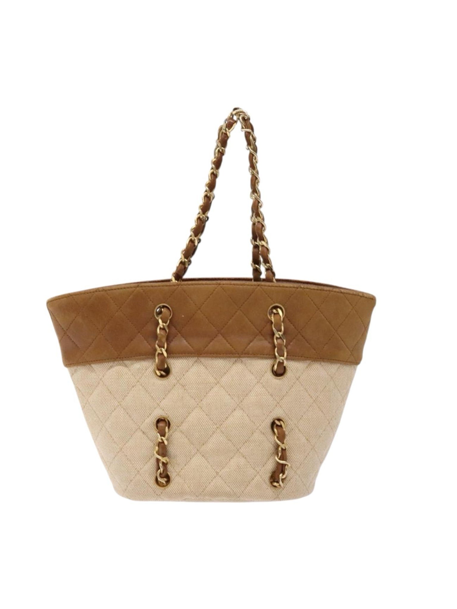 Chanel Brown Quilted Tote