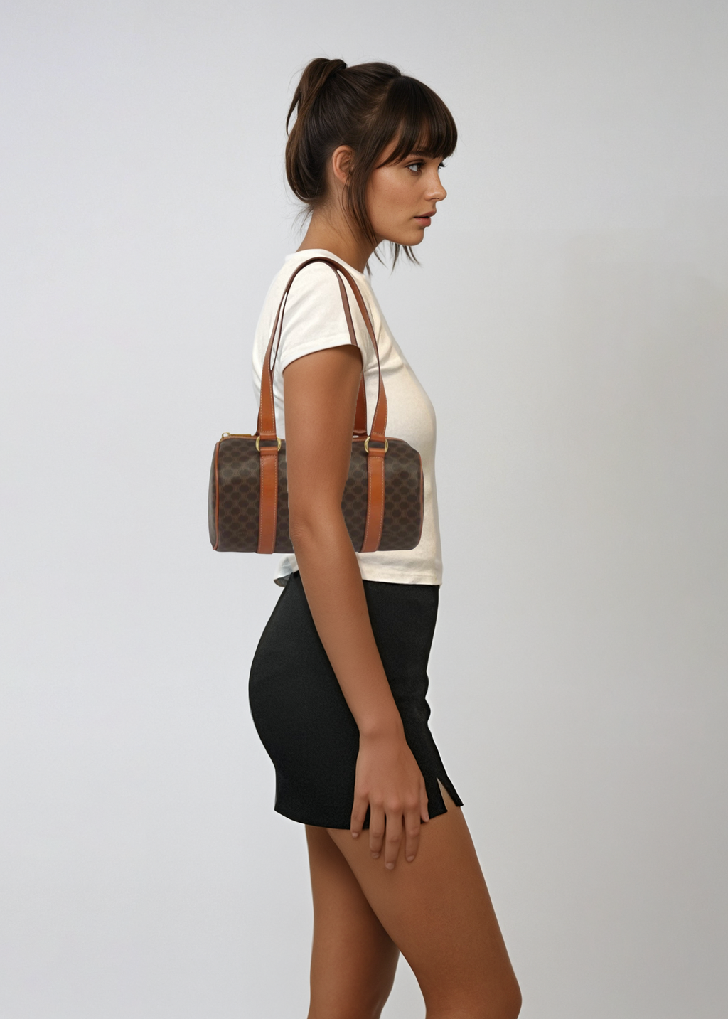 Celine Monogram Barrel Bag