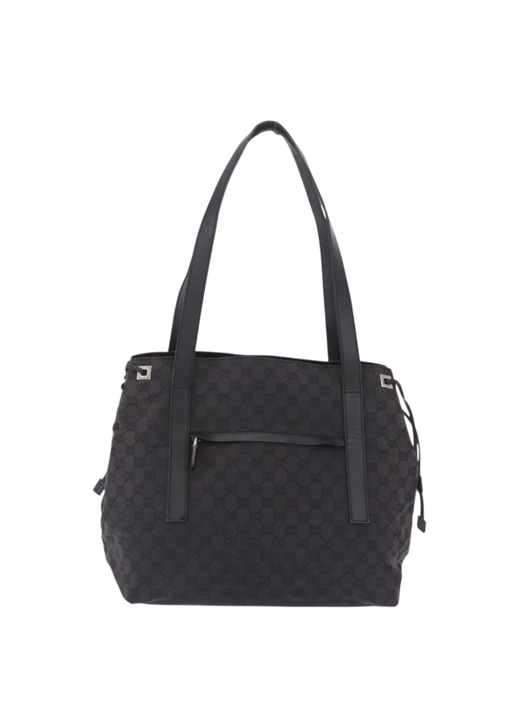 Gucci Black Monogram Tote front