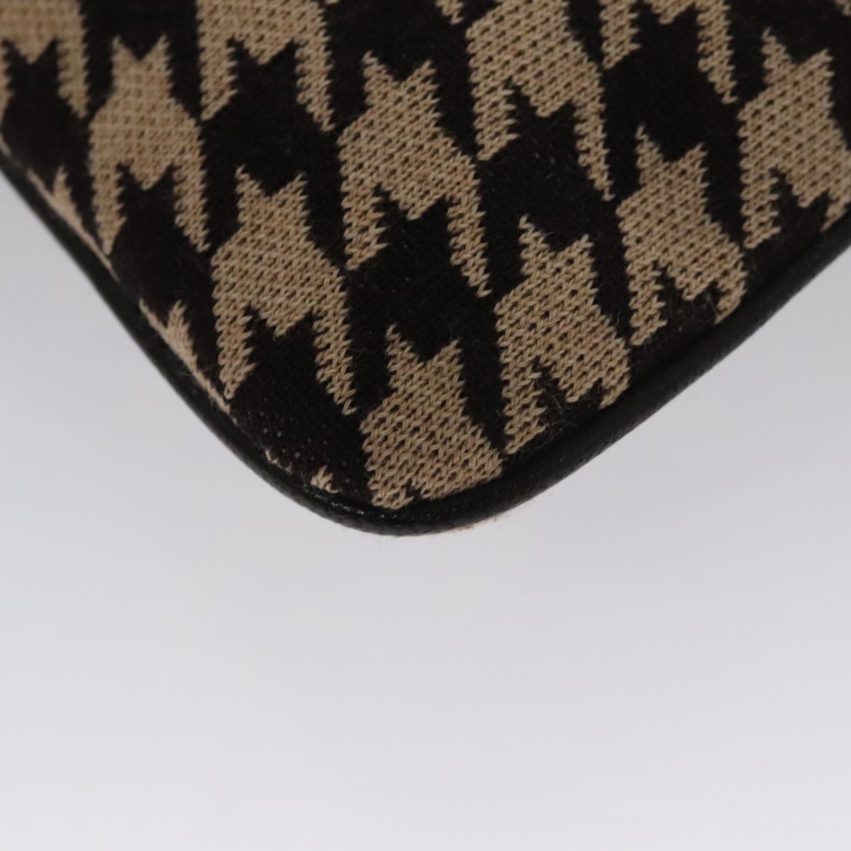 Celine Houndstooth Chain Clutch Bag
