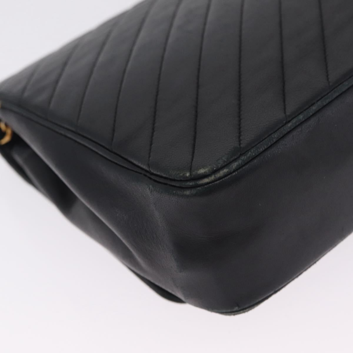 Chanel Black Chevron Stitch Flap Bag photo 12