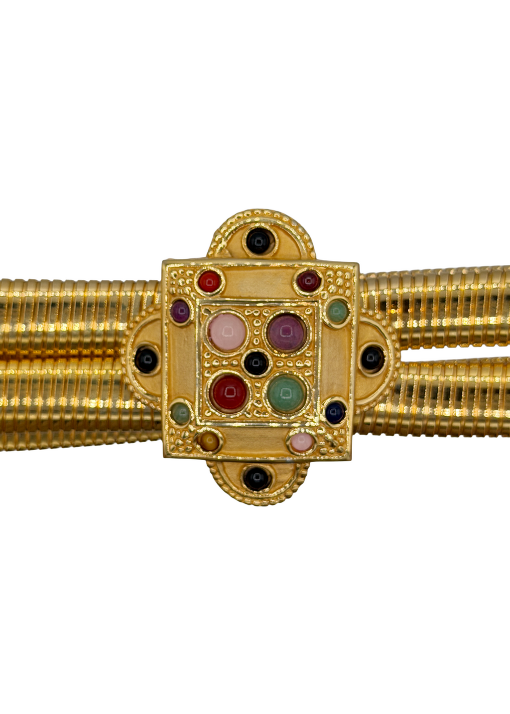 Gold Double Strap Belt