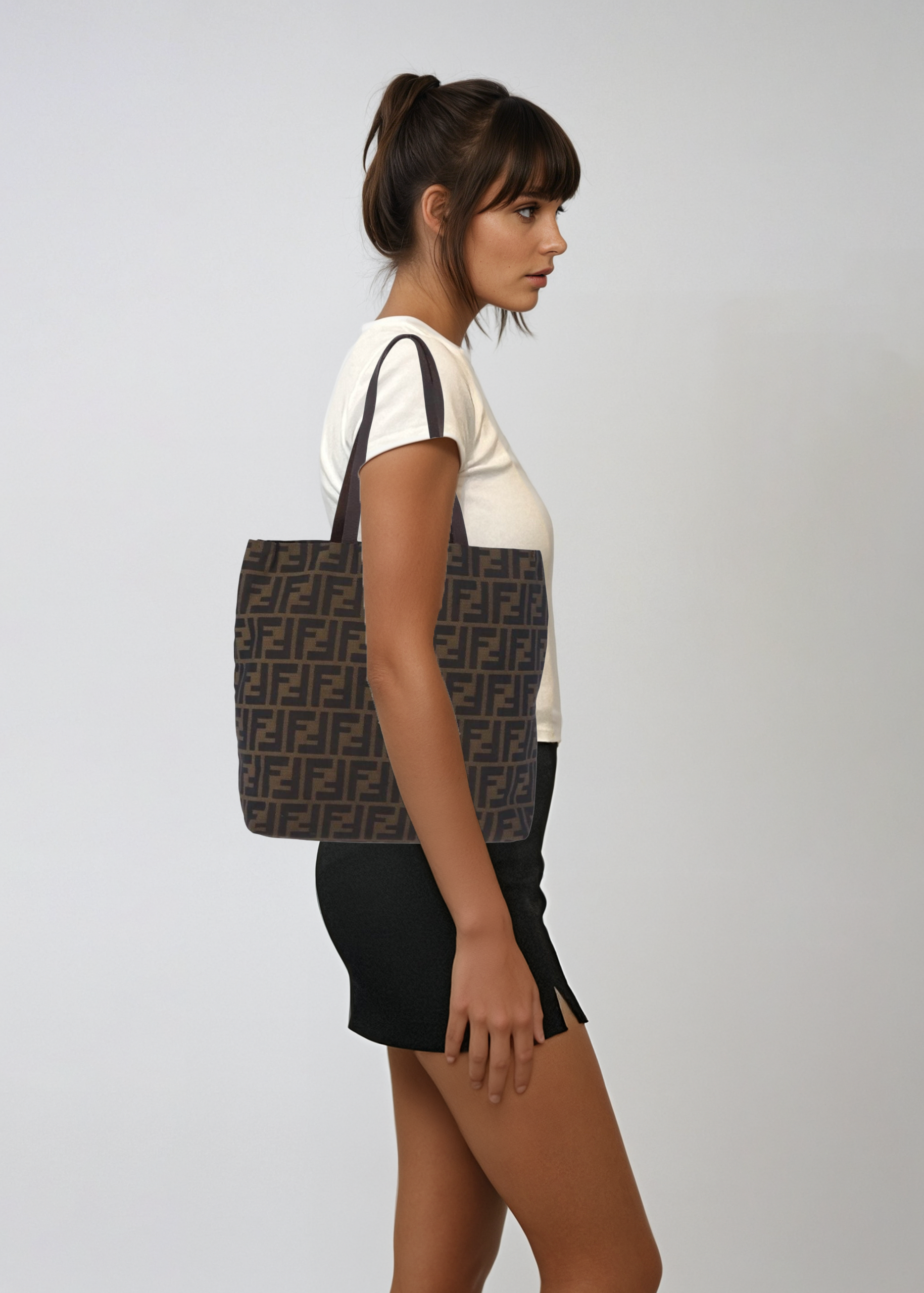 Fendi Brown Zucca Tote