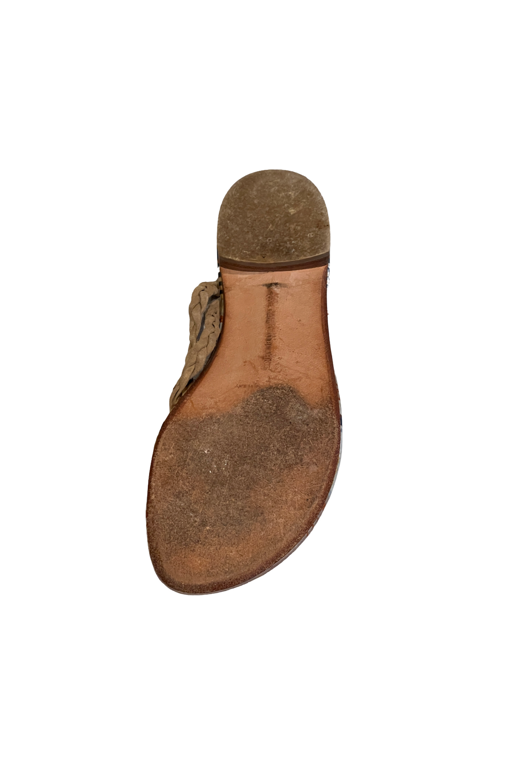 Manolo Blahnik Tan Suede Flip Flops