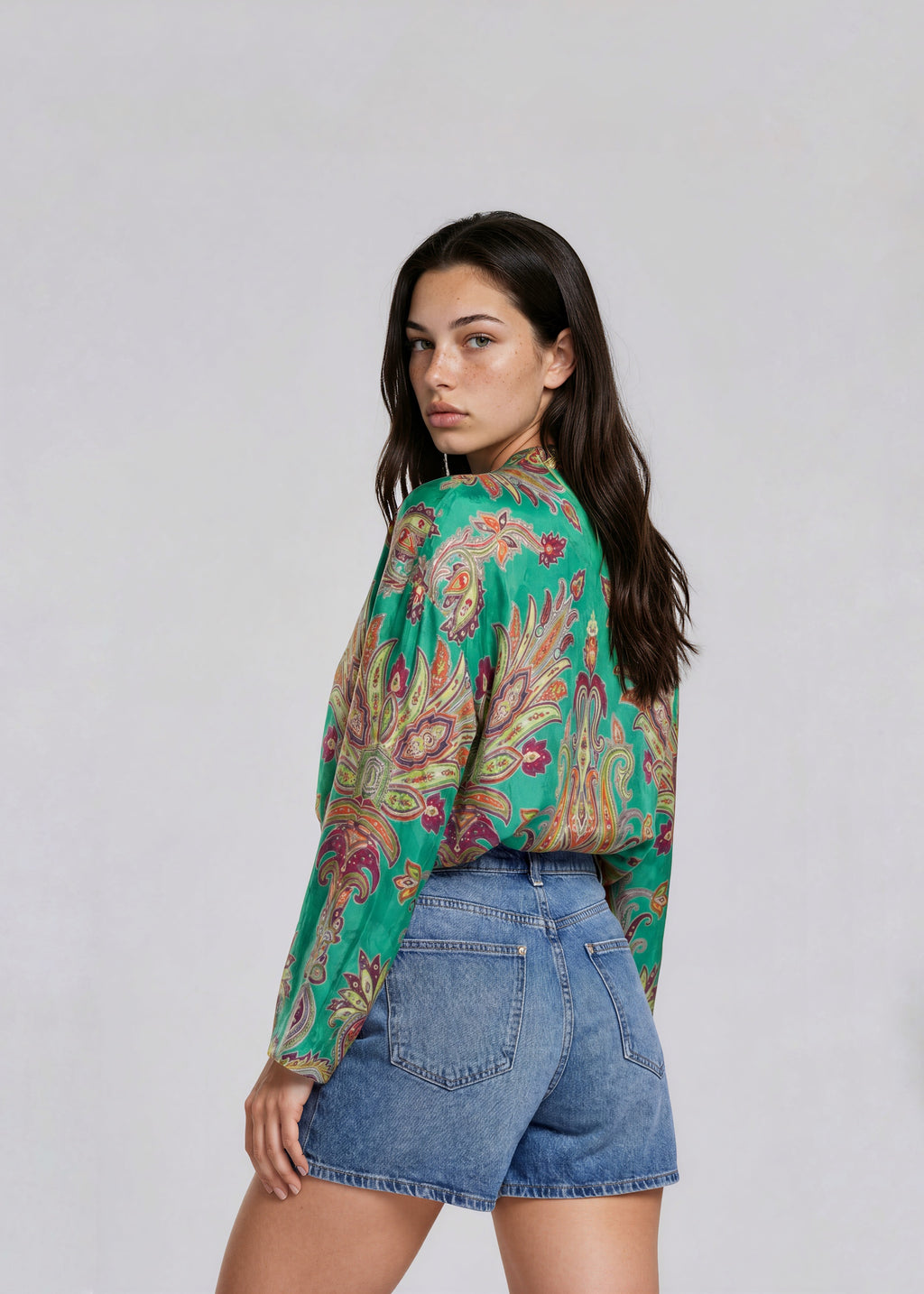 Etro Yellow Paisley Printed Blouse
