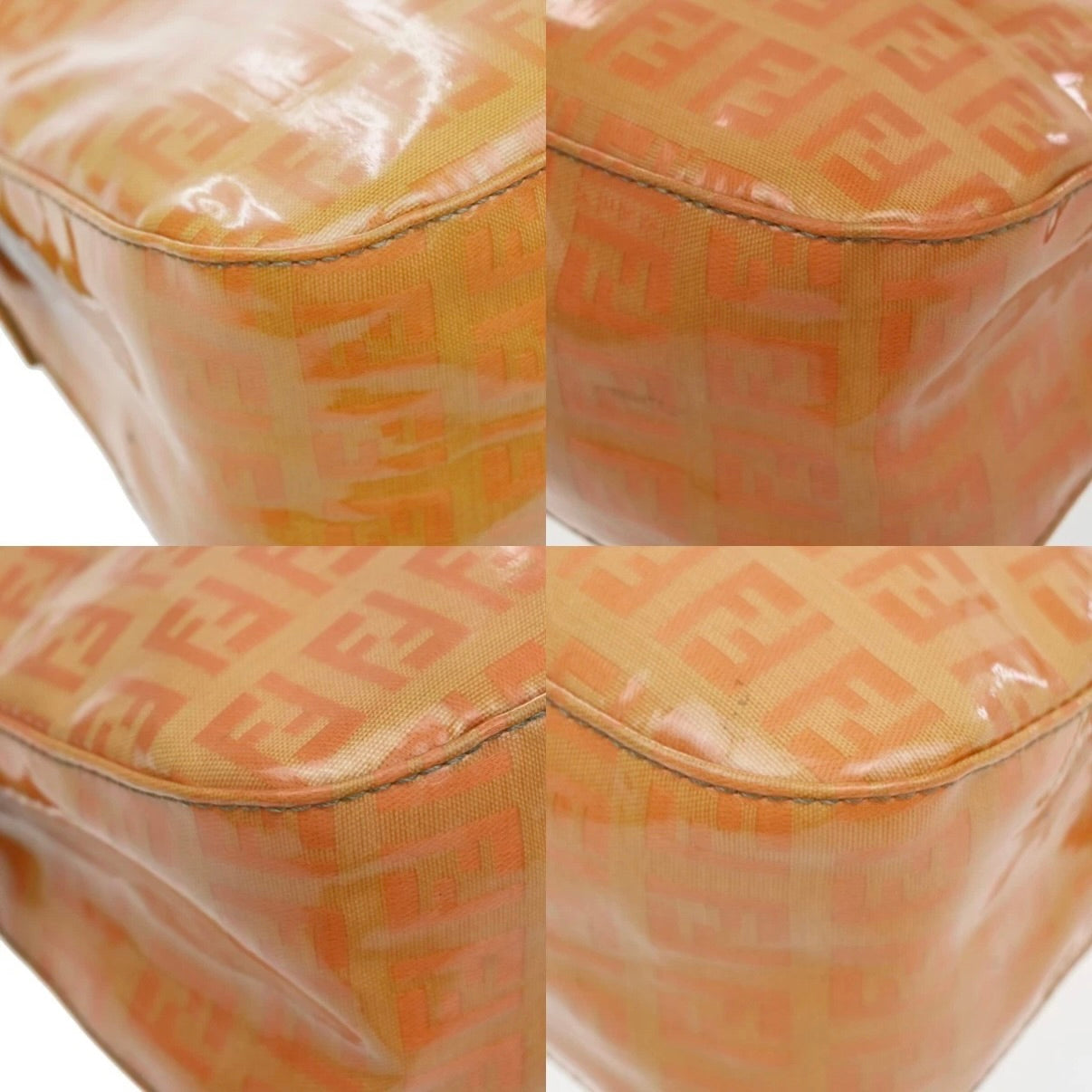 Fendi Pink Zucchino Patent Baguette