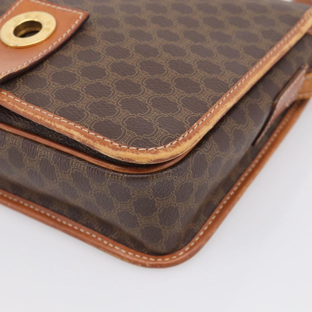 Celine Brown Macadam Shoulder Bag photo 10