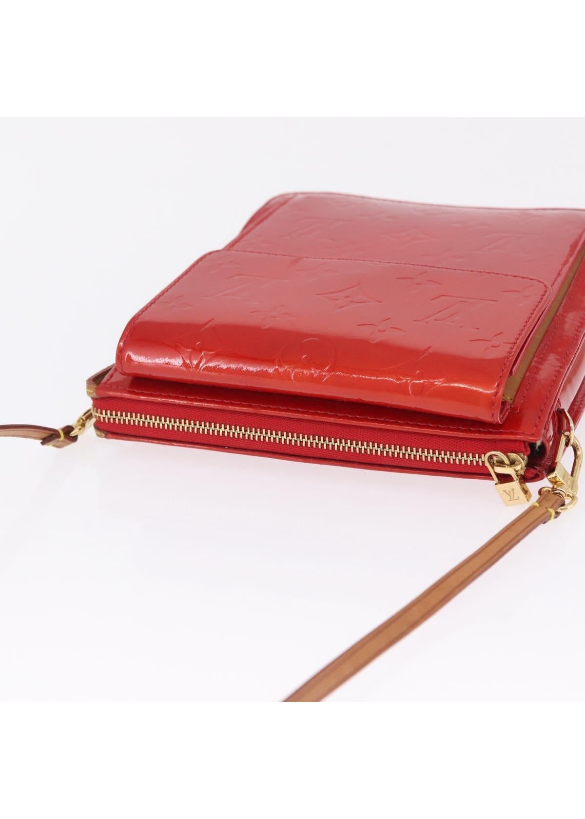 Louis Vuitton Red Vernis Mini Shoulder Bag photo 7