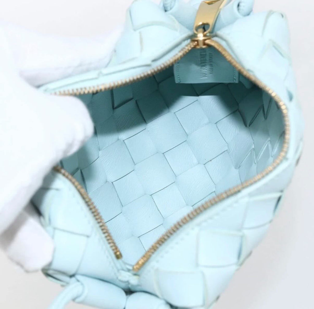 Bottega Veneta Blue Mini Crossbody Bag