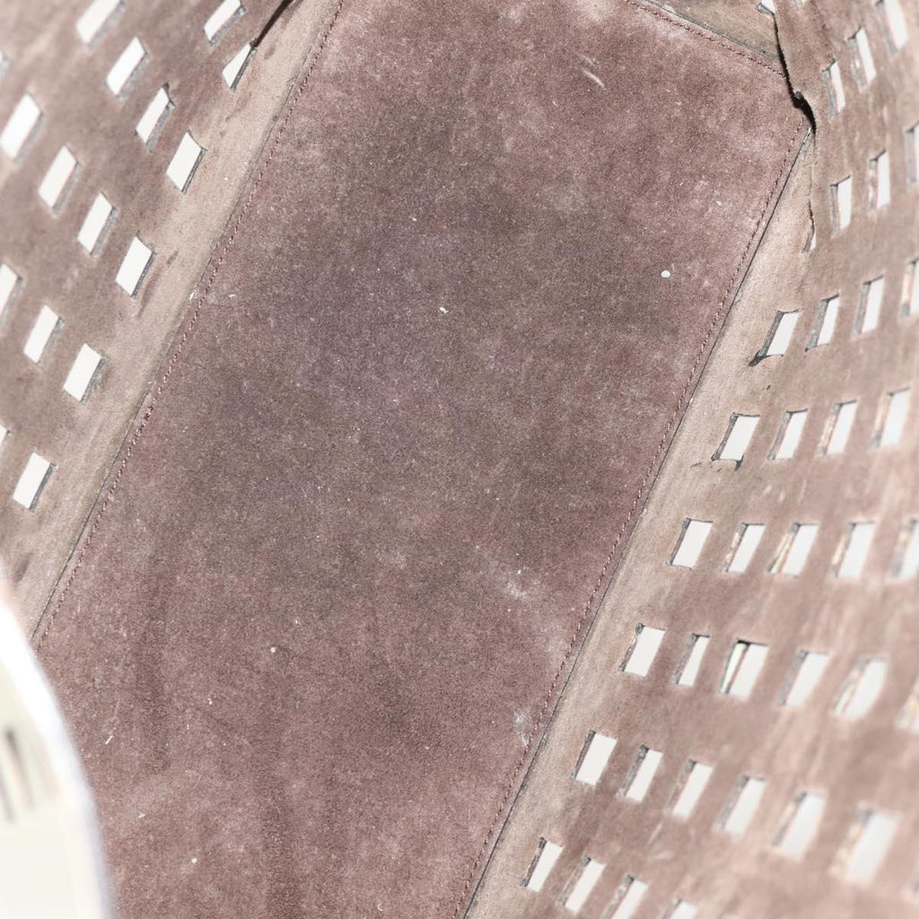 Prada White Lasercut Tote