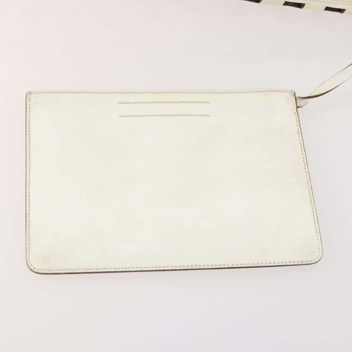 Prada White Lasercut Tote