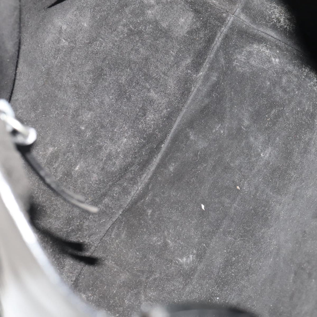 Prada Black Patent Leather Bucket Tote