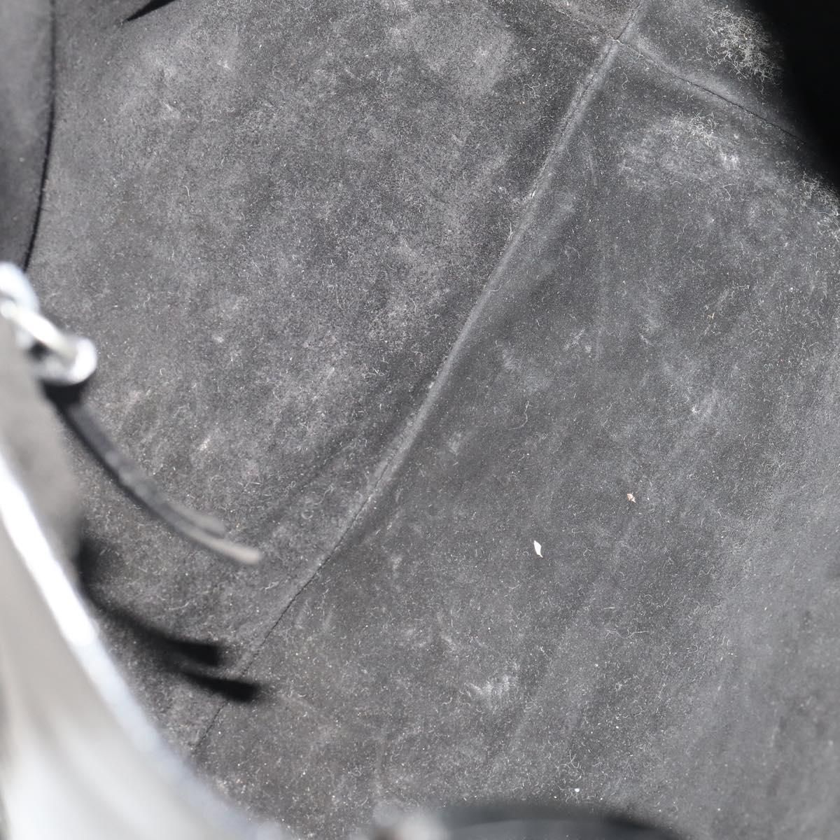 Prada Black Patent Leather Bucket Tote