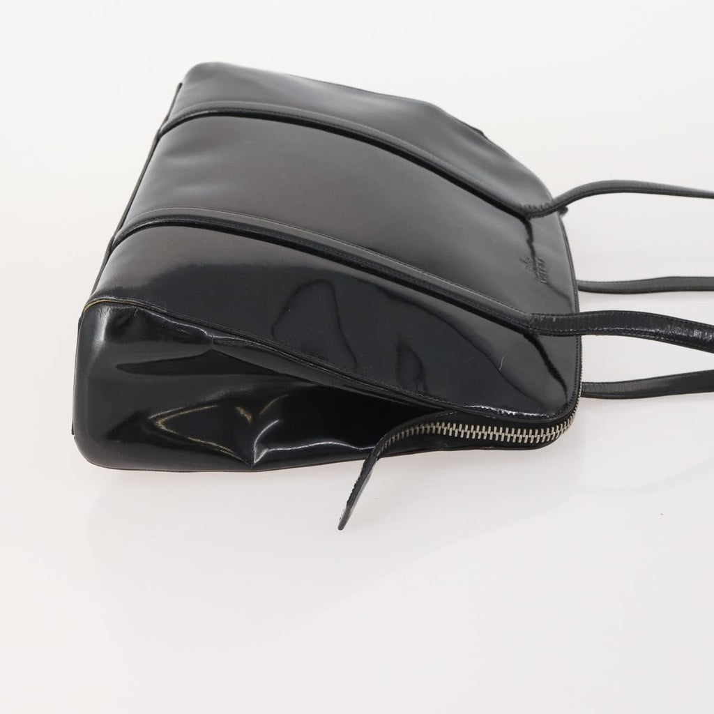 Prada Black Patent Leather Shoulder Bag