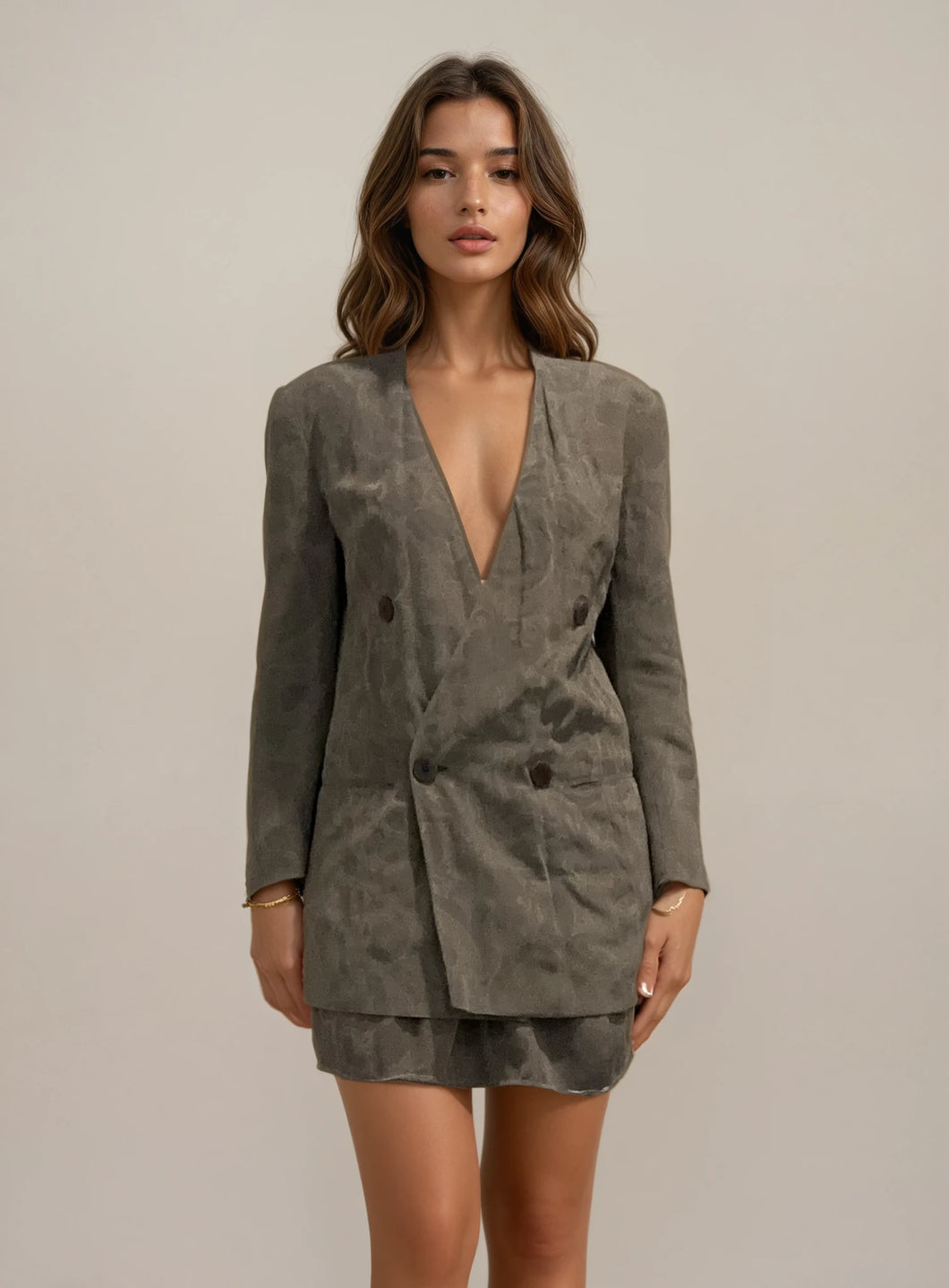 Armani Grey Skirt Set