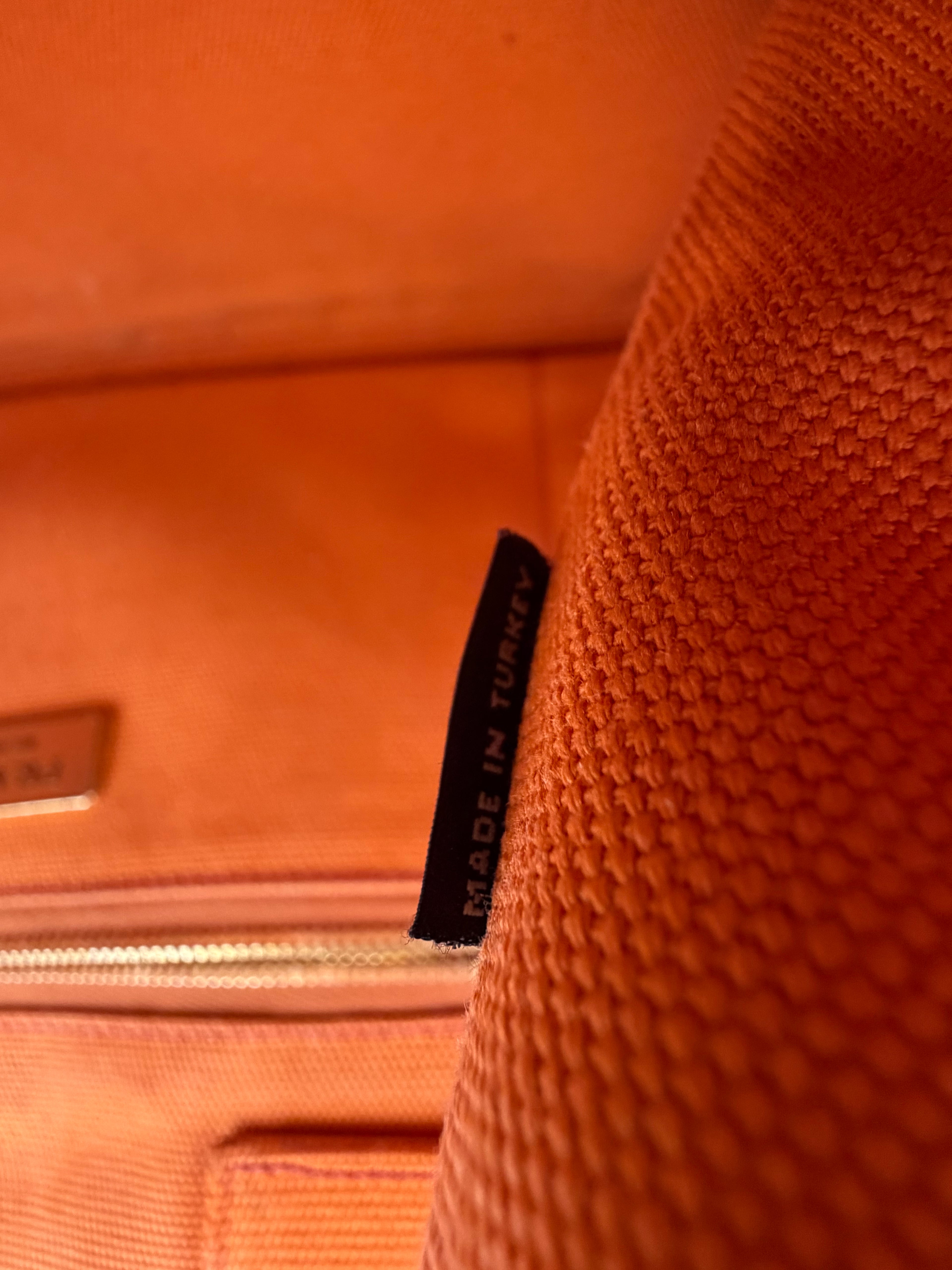 Prada Orange Canapa Tote