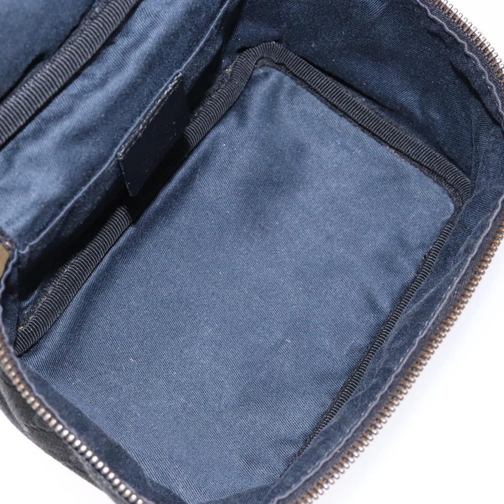 Gucci Black Monogram Vanity Bag