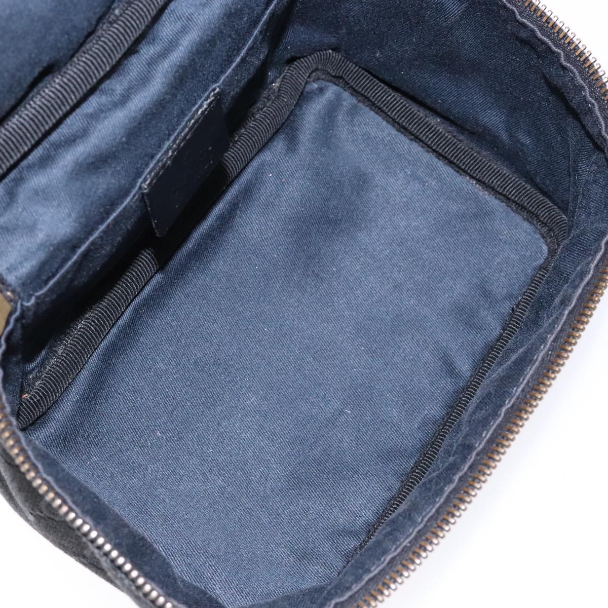 Gucci Black Monogram Vanity Bag