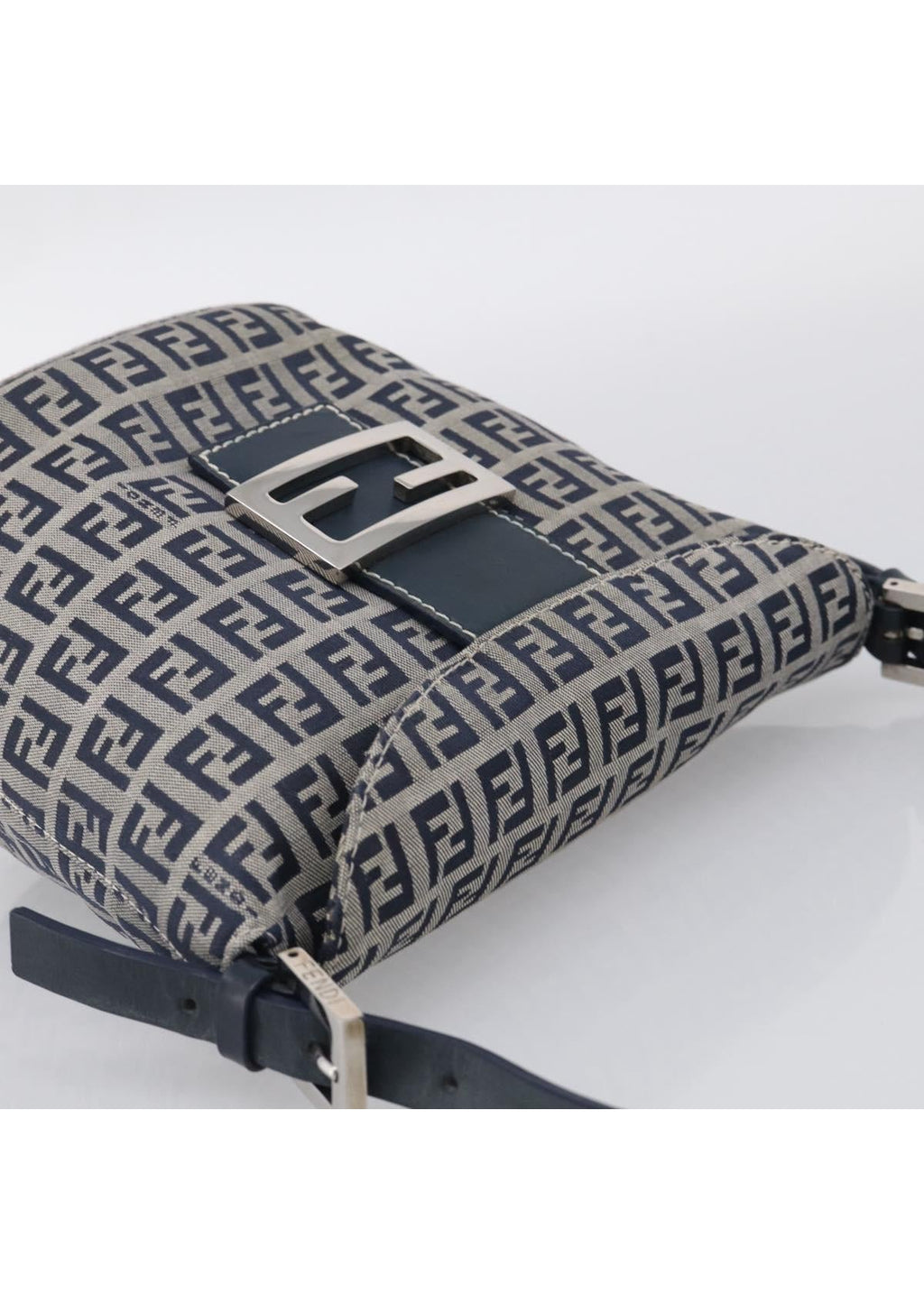 Fendi Navy Zucchino Mini Shoulder Bag photo 6