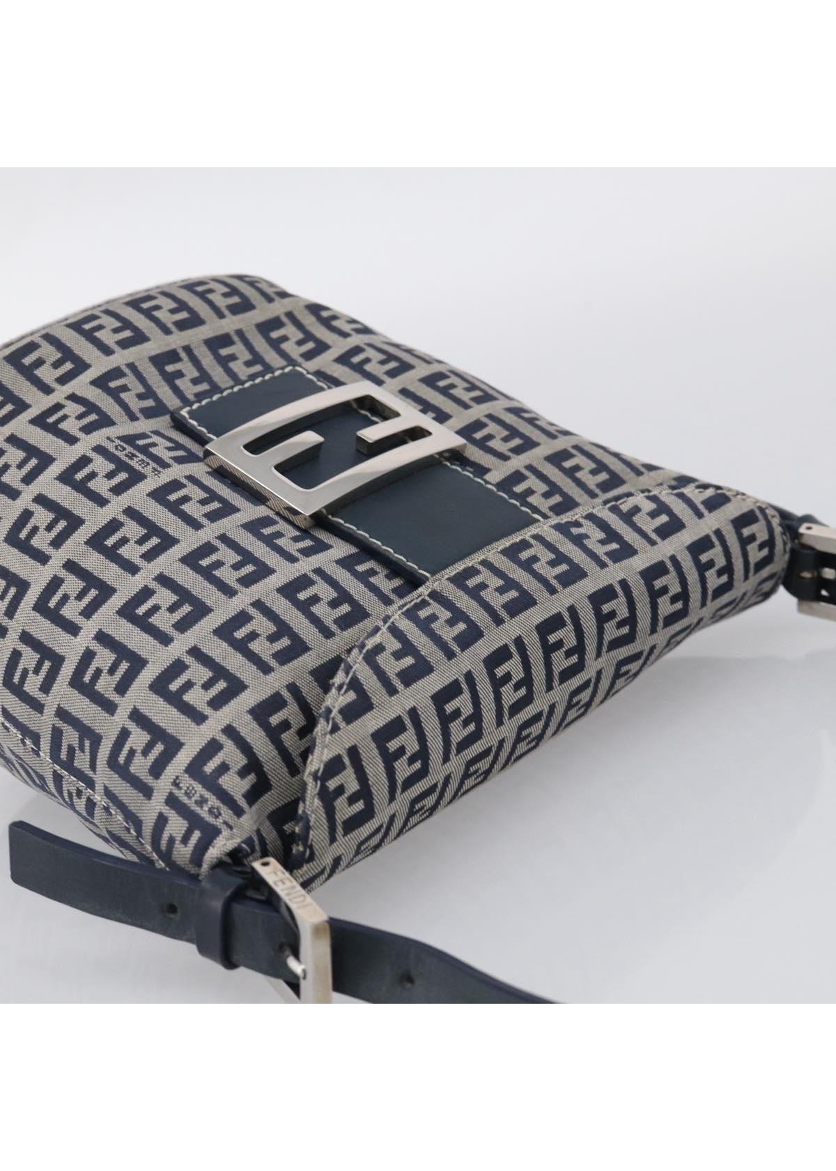 Fendi Navy Zucchino Mini Shoulder Bag photo 6