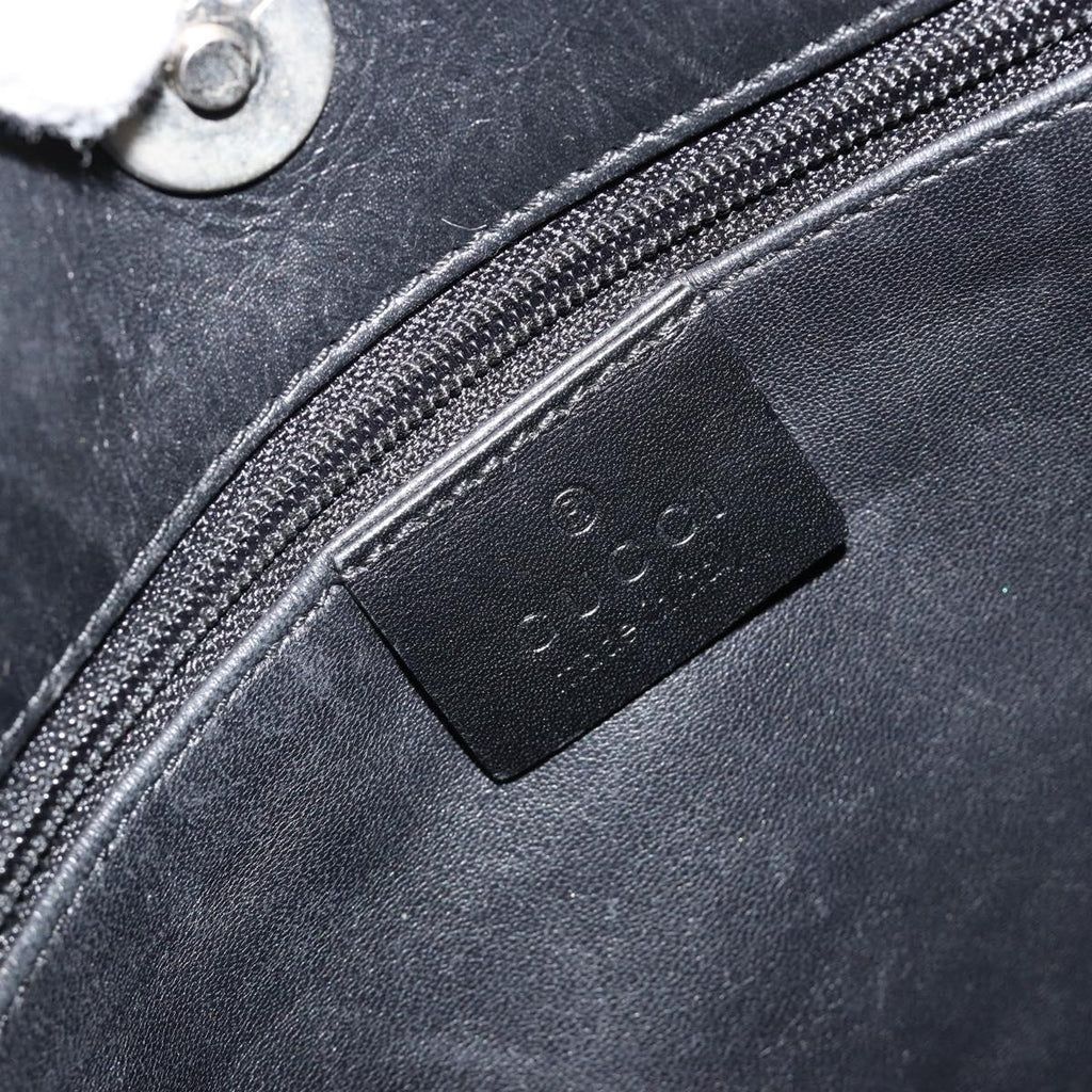 Gucci Tom Ford Black Leather Hobo Bag
