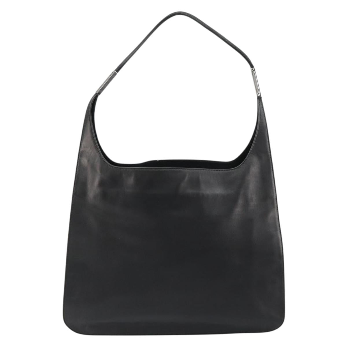 Gucci Tom Ford Black Leather Hobo Bag