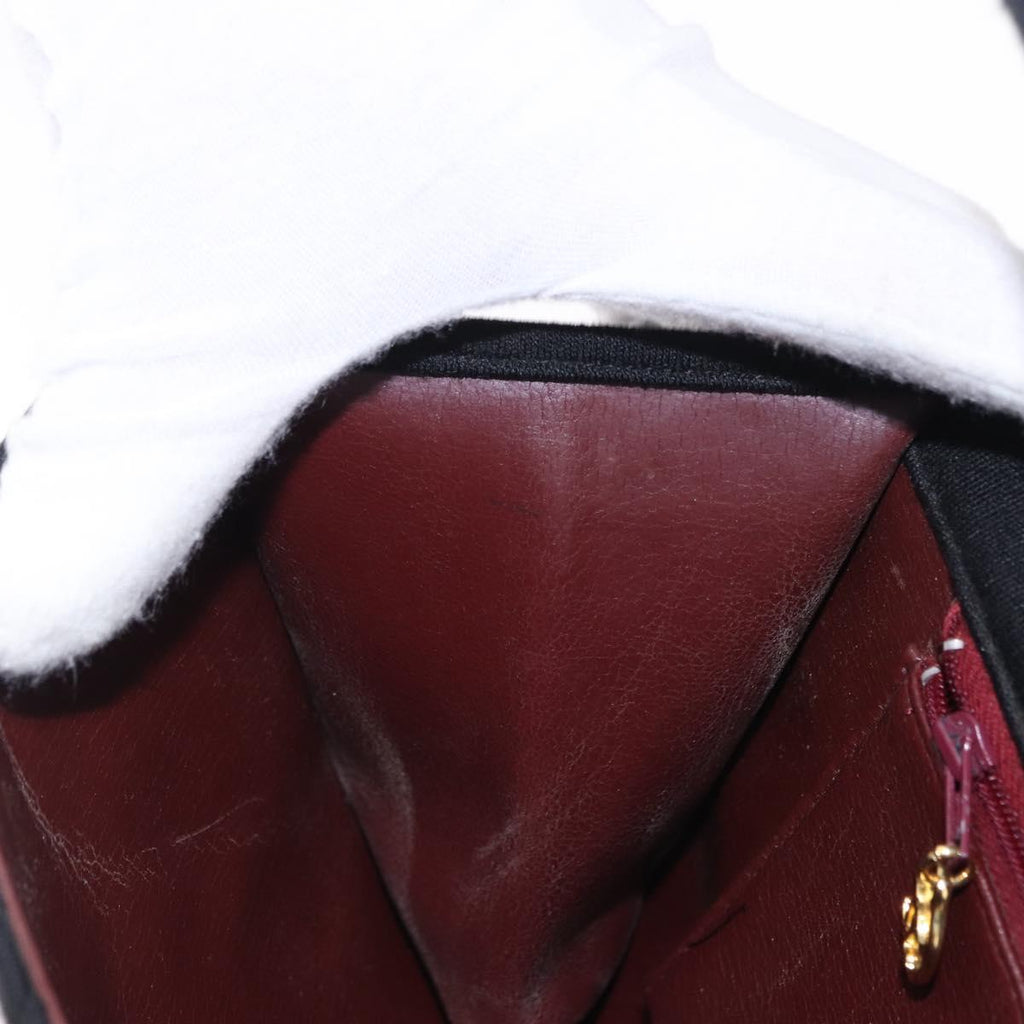 Chanel Black Cotton Flap Bag