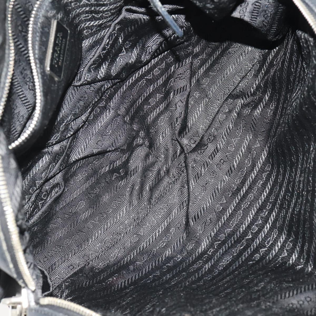 Prada Black Nylon Bowler Bag