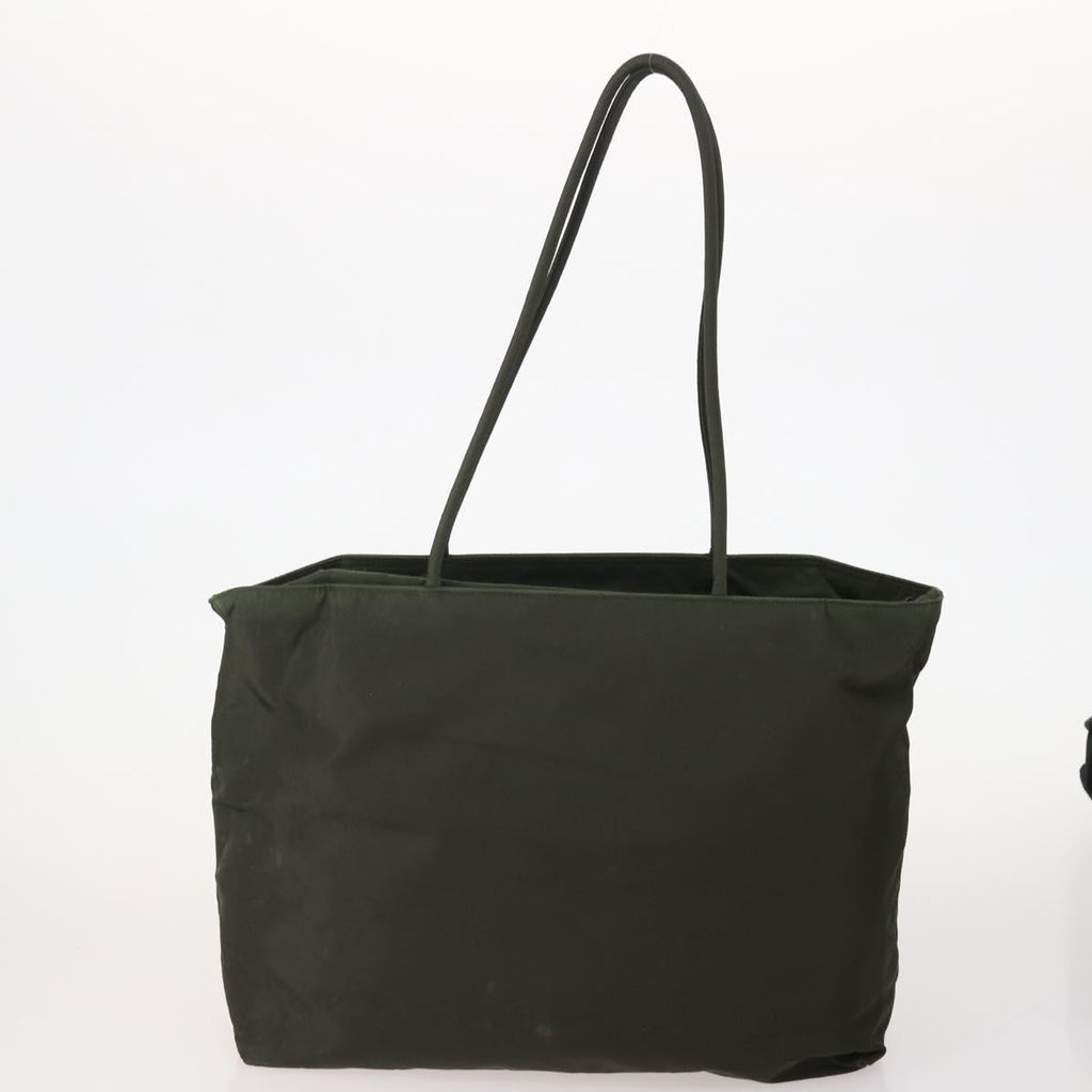 Prada Green Nylon Tote