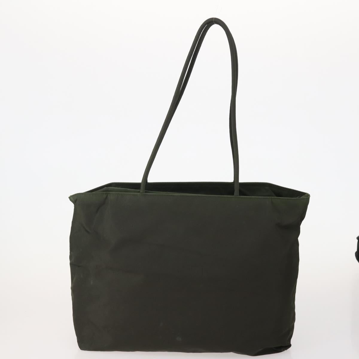 Prada Green Nylon Tote