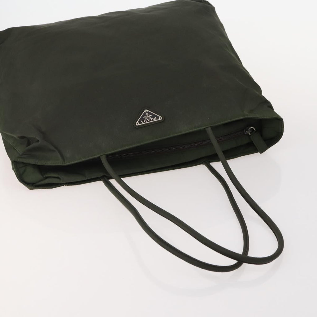 Prada Green Nylon Tote