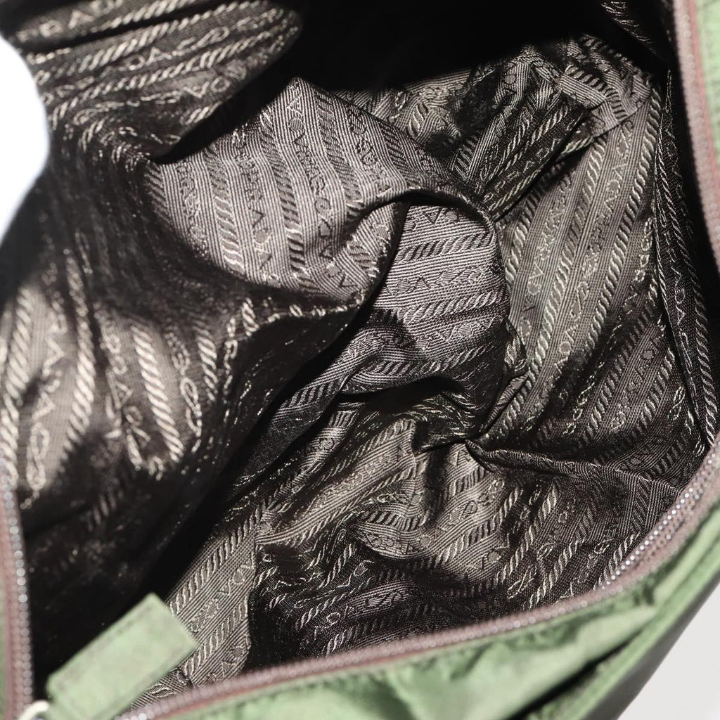 Prada Green Nylon Tote