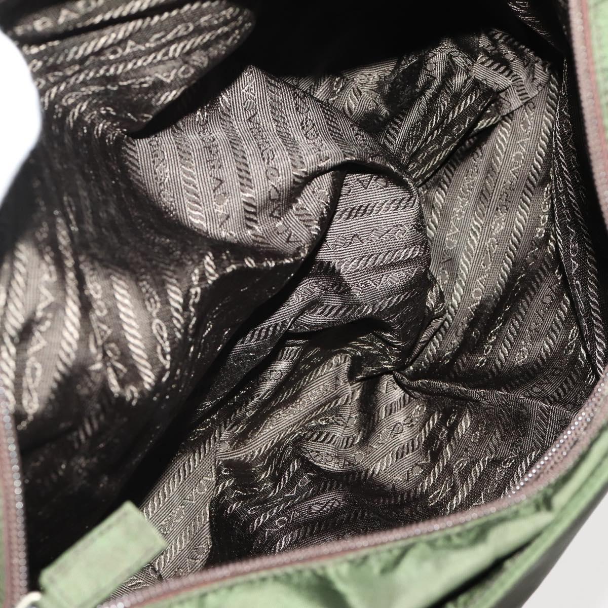 Prada Green Nylon Tote