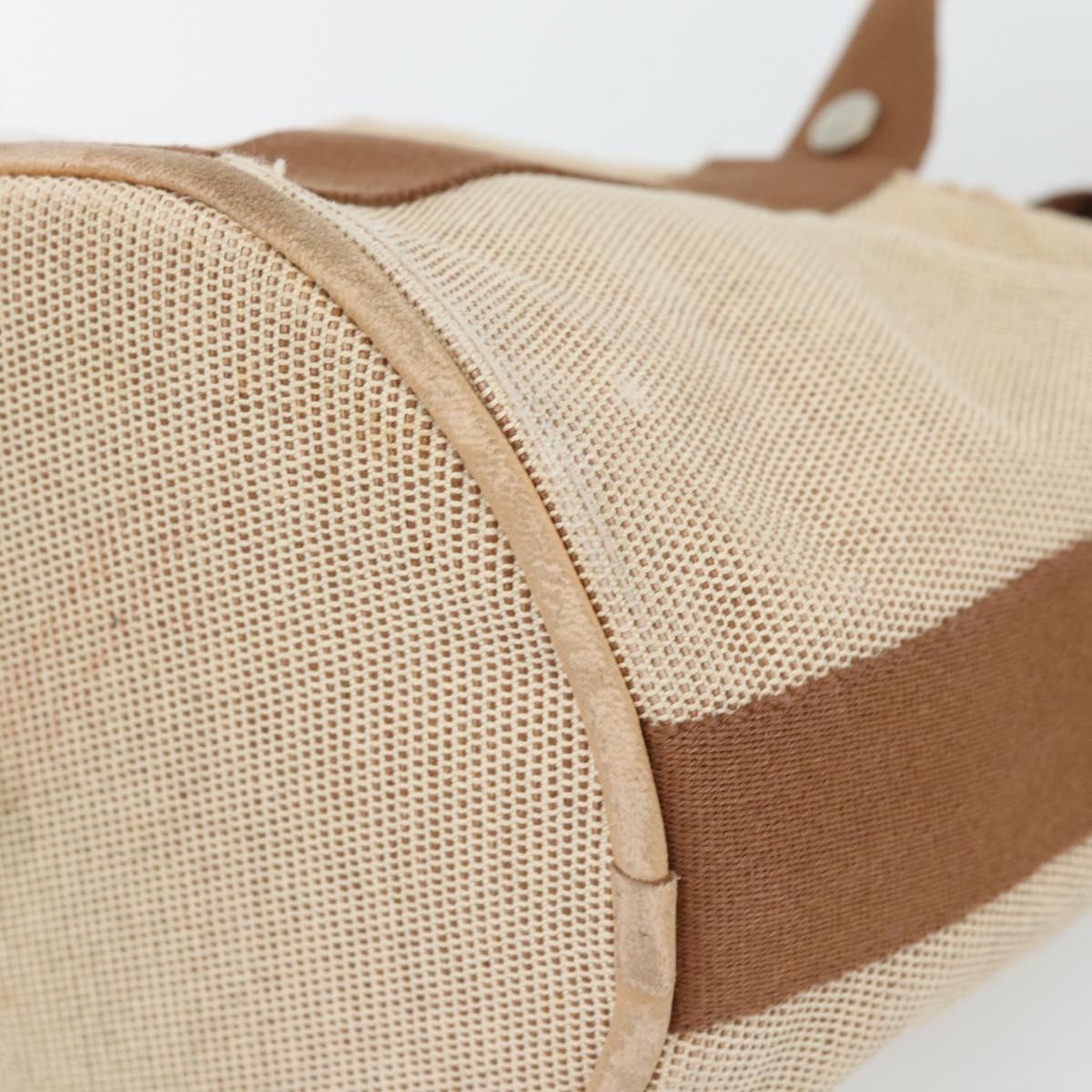 Hermès Beige Canvas Handbag