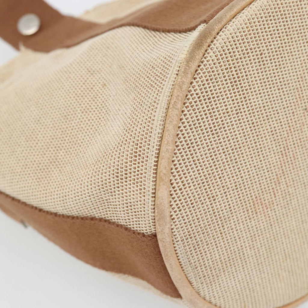 Hermès Beige Canvas Handbag