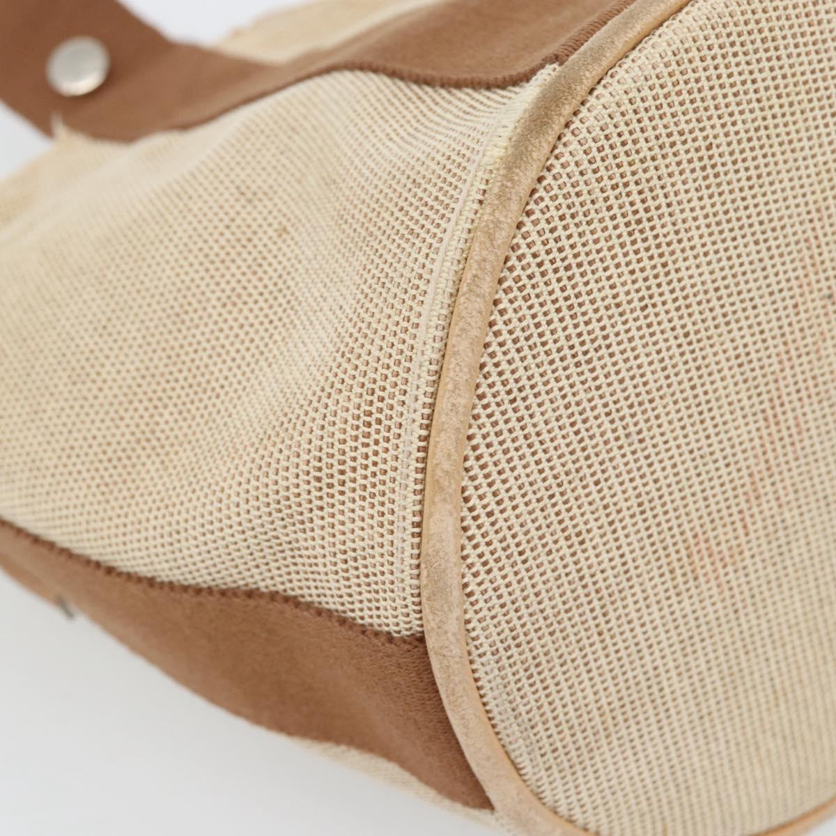 Hermès Beige Canvas Handbag
