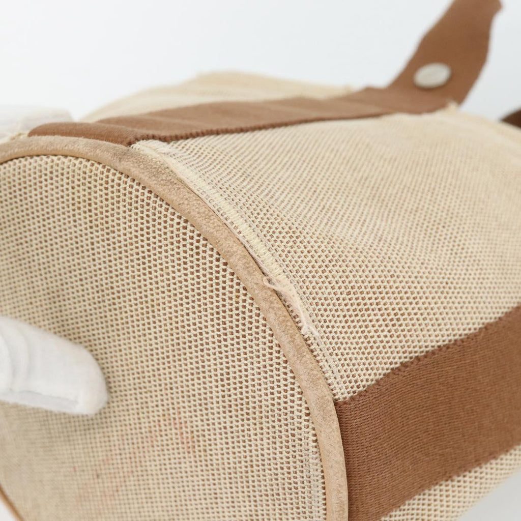 Hermès Beige Canvas Handbag