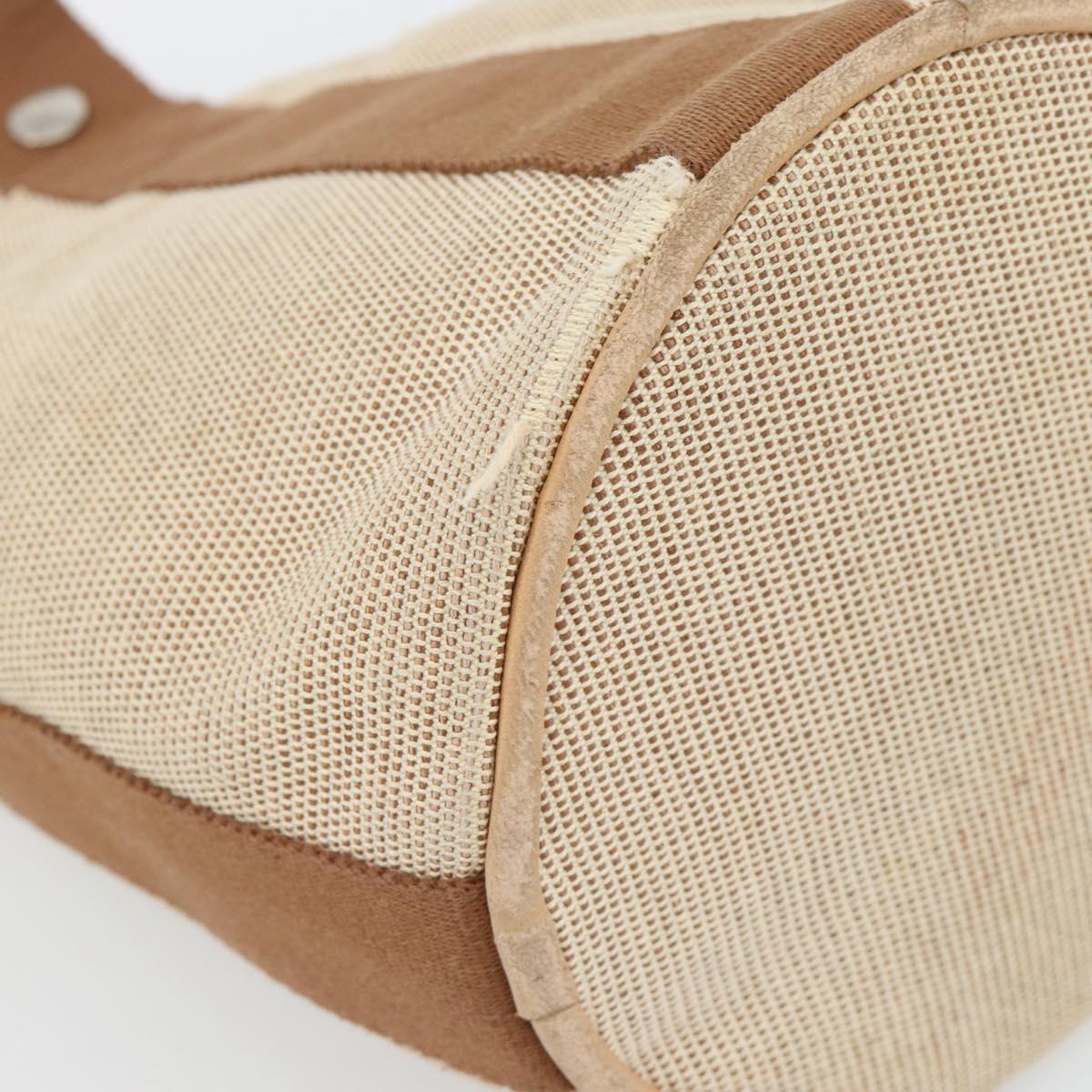 Hermès Beige Canvas Handbag