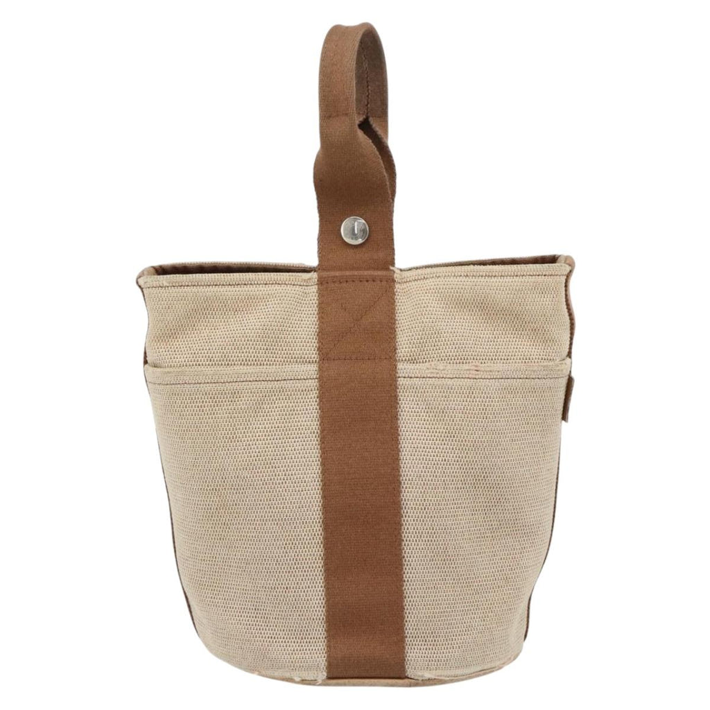 Hermès Beige Canvas Handbag