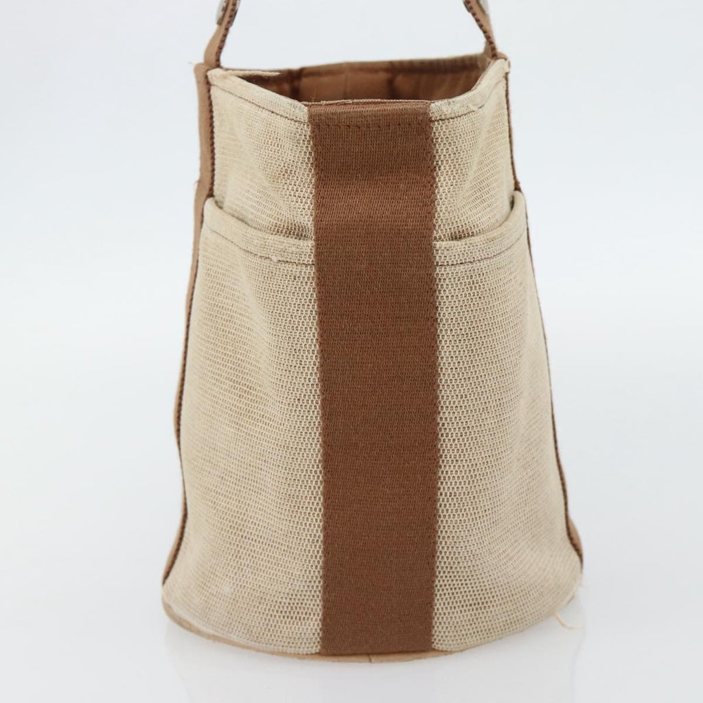 Hermès Beige Canvas Handbag
