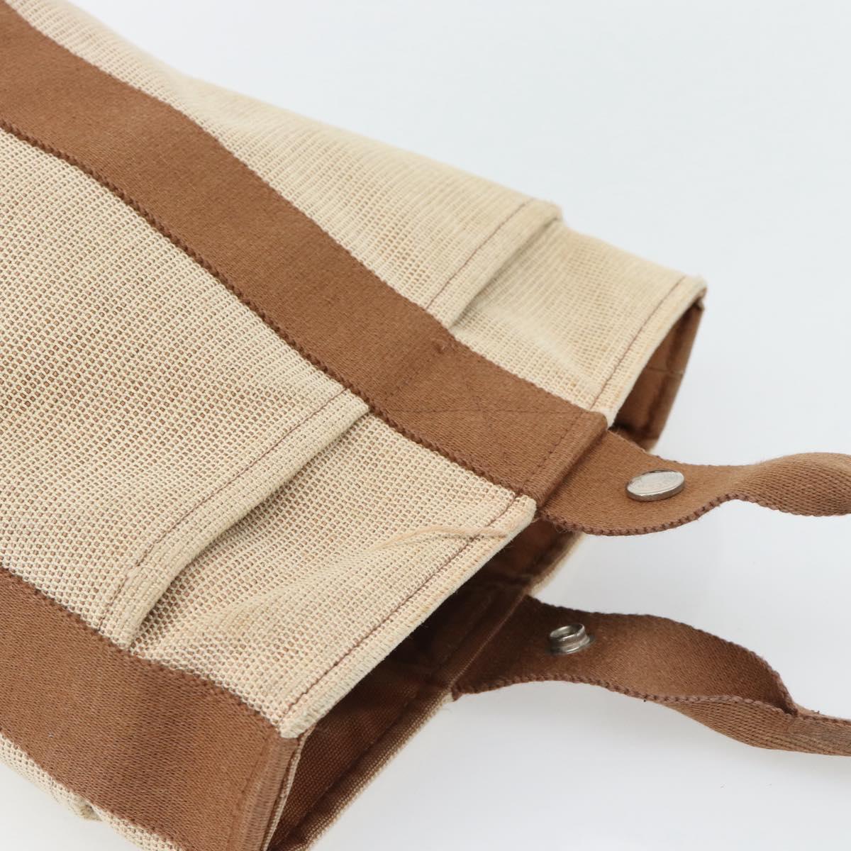 Hermès Beige Canvas Handbag